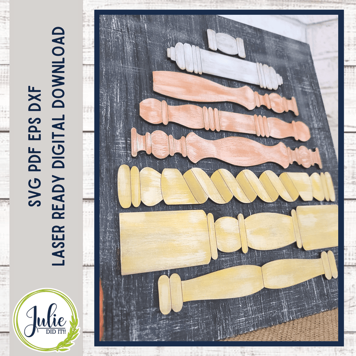 Julie Did It Studios Spindle Candy Corn