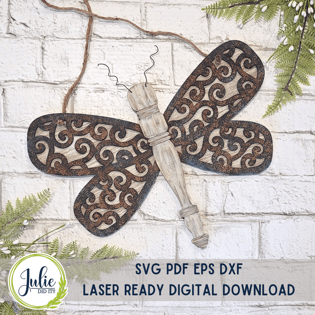 Julie Did It Studios Spindle Dragonfly Hanger - January 2023 Design Studio