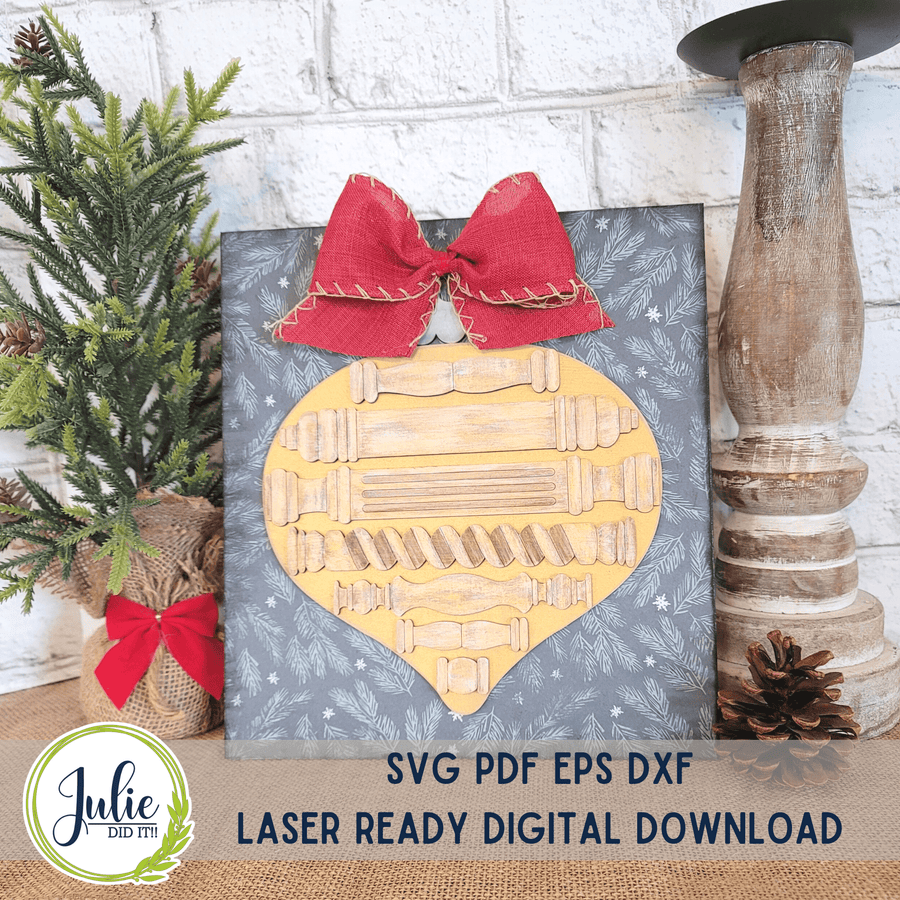 Julie Did It Studios Spindle Ornament