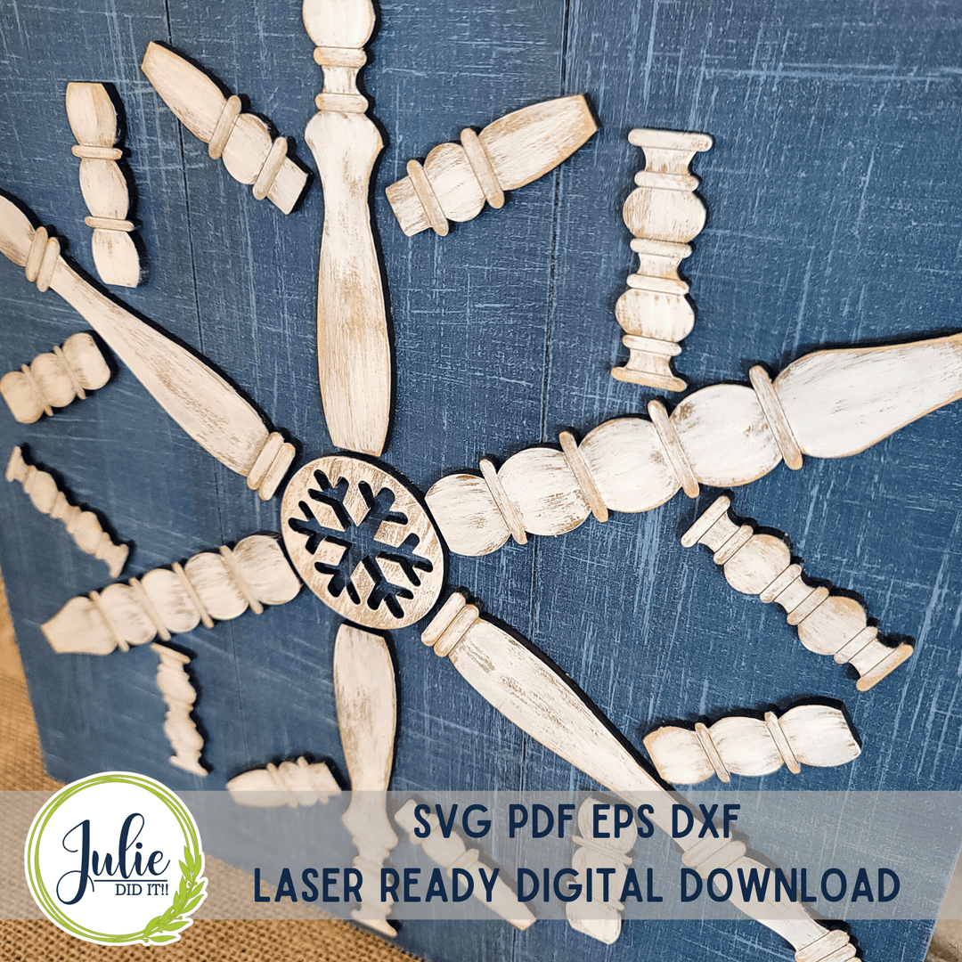 Julie Did It Studios Spindle Snowflake