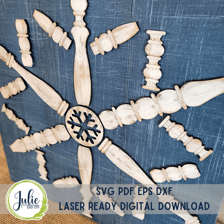 Julie Did It Studios Spindle Snowflake