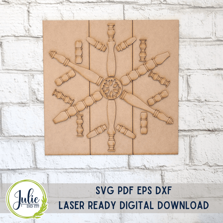 Julie Did It Studios Spindle Snowflake