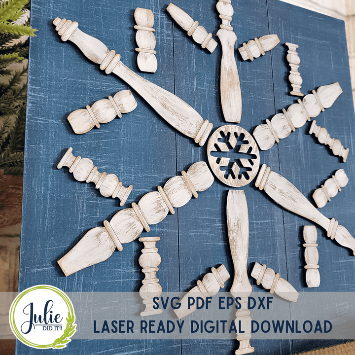 Julie Did It Studios Spindle Snowflake