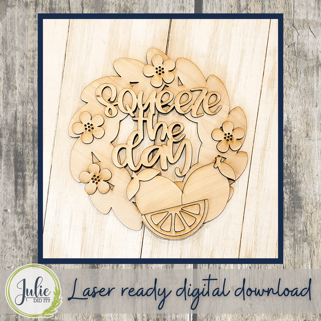 Julie Did It Studios Squeeze the Day Lemon Wreath
