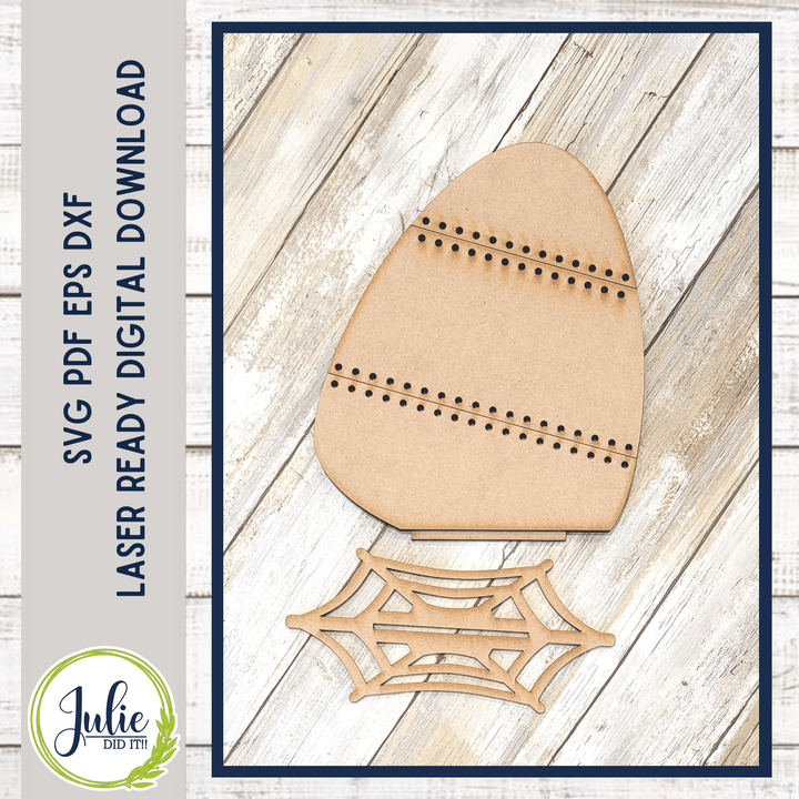 Julie Did It Studios Stitched Candy Corn Shelf Sitter
