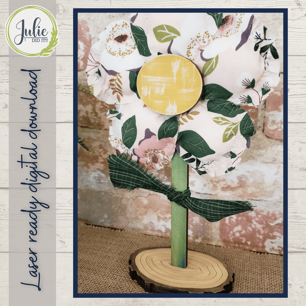 Julie Did It Studios Stuffed Flower Trio Shelf Sitters