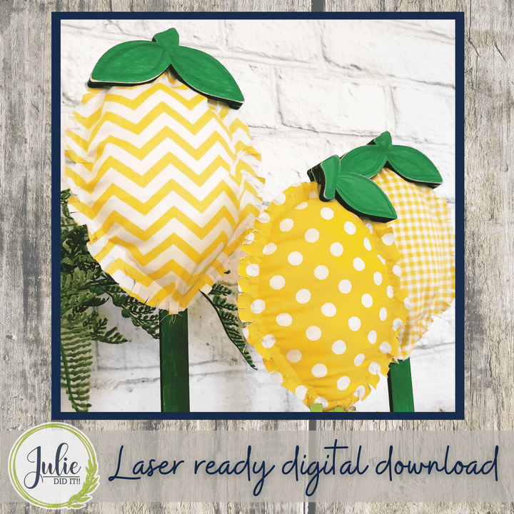 Julie Did It Studios Stuffed Lemon Trio Shelf Sitters
