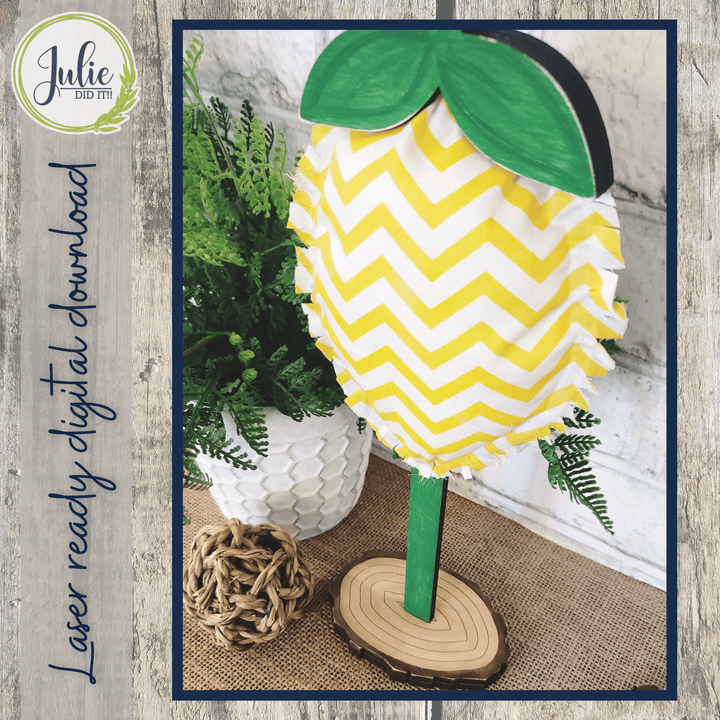 Julie Did It Studios Stuffed Lemon Trio Shelf Sitters