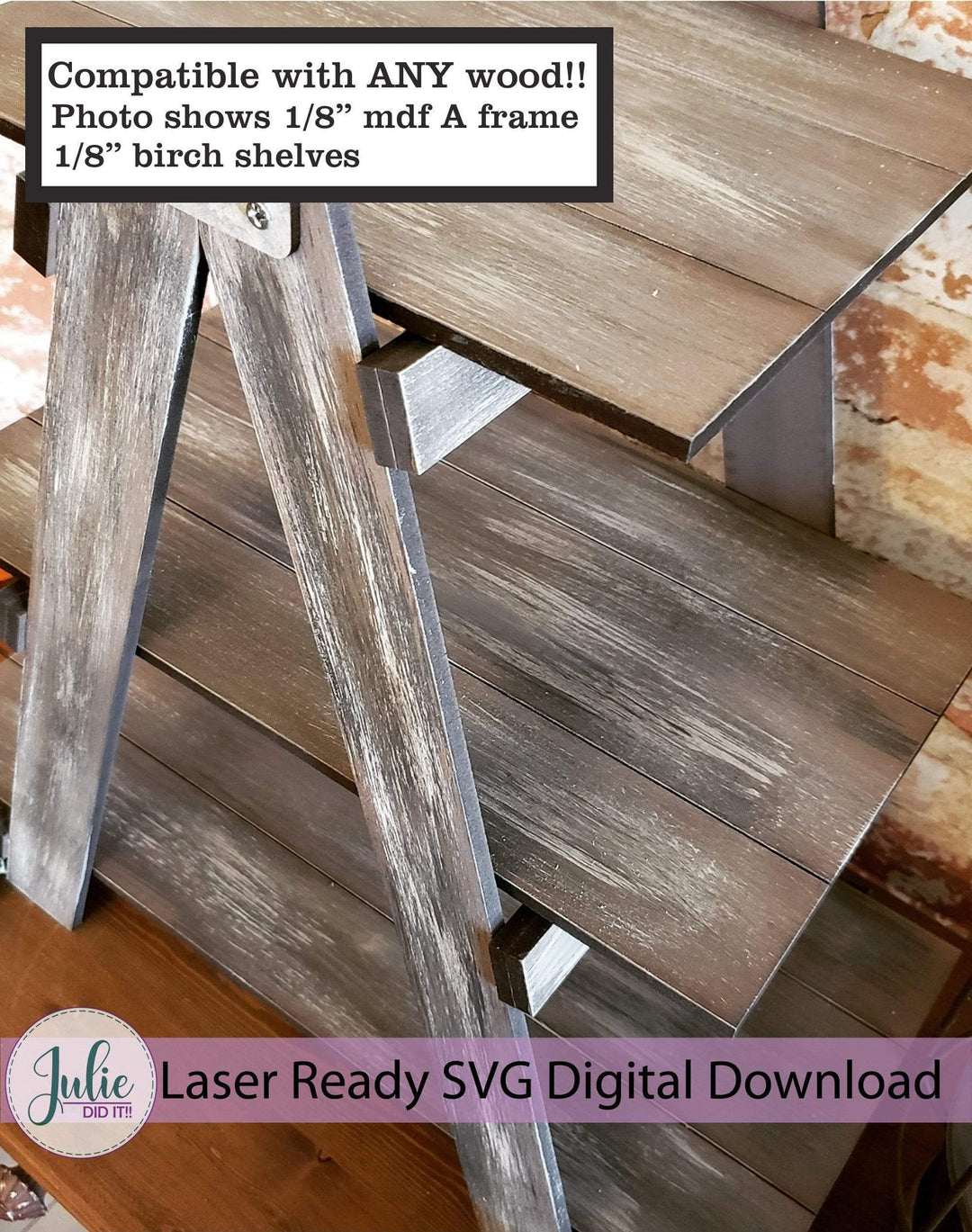 Julie Did It Studios Tier Tray Ladder Tier Tray (3 Tiers)
