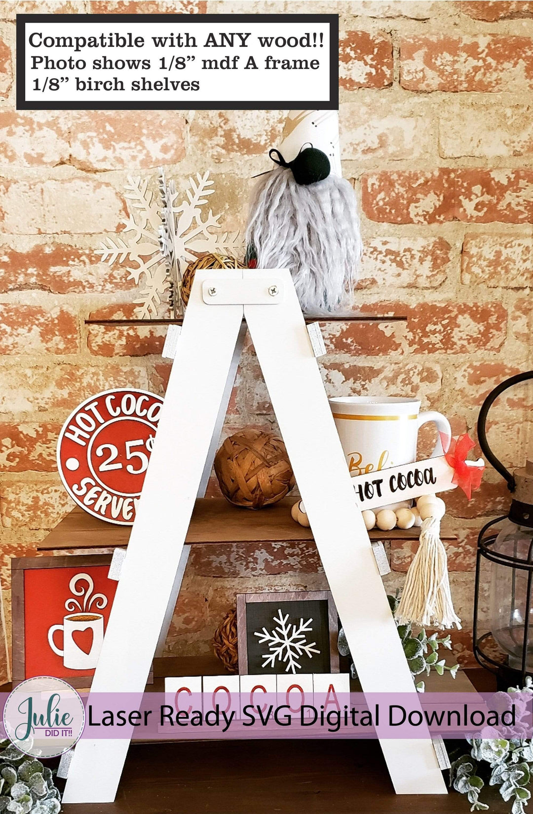 Julie Did It Studios Tier Tray Ladder Tier Tray (3 Tiers)
