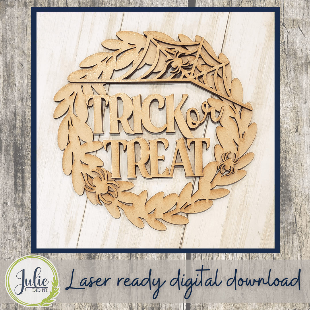 Julie Did It Studios Trick or Treat Wreath