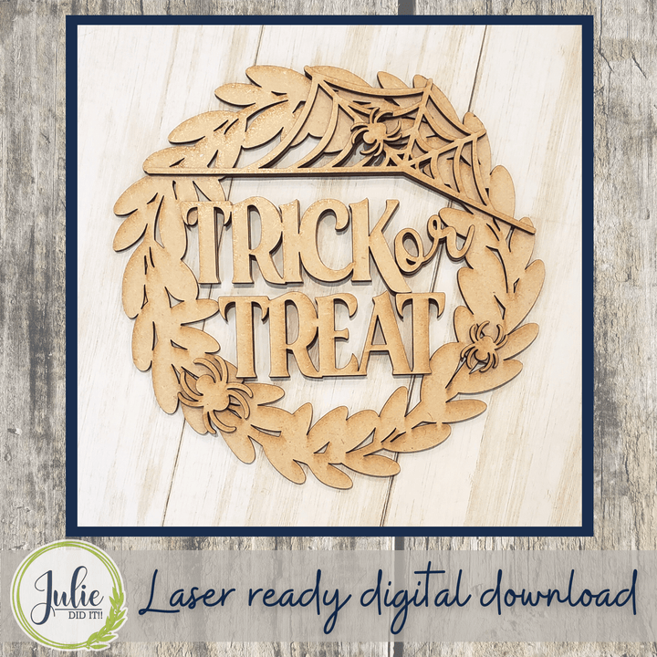 Julie Did It Studios Trick or Treat Wreath
