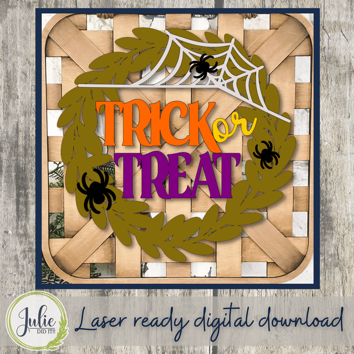 Julie Did It Studios Trick or Treat Wreath