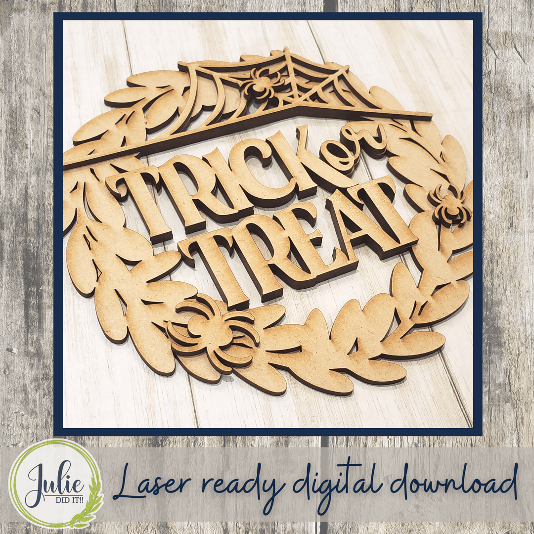 Julie Did It Studios Trick or Treat Wreath