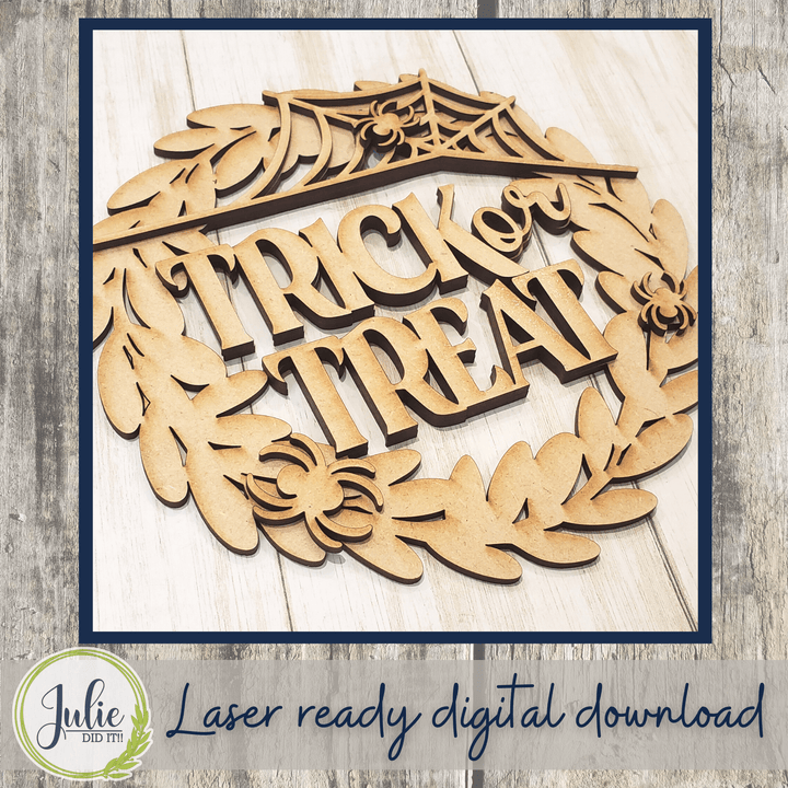 Julie Did It Studios Trick or Treat Wreath