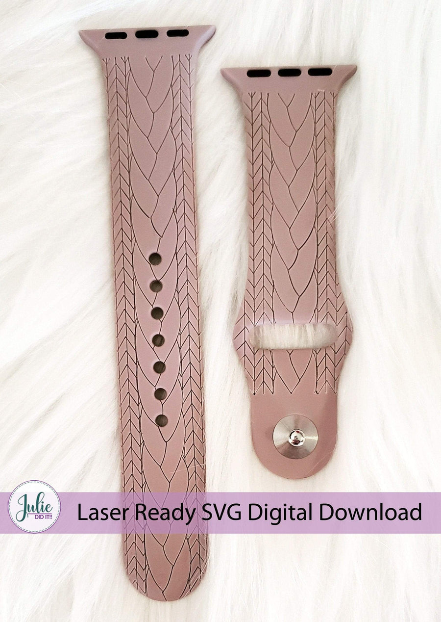 Julie Did It Studios Watchband Digital Files Sweater Single Line Watch Band Design