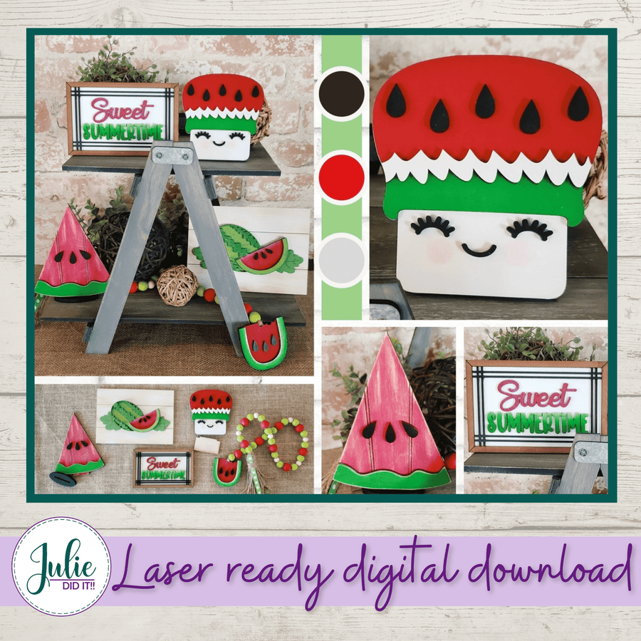 Julie Did It Studios Watermelon Tiered Tray