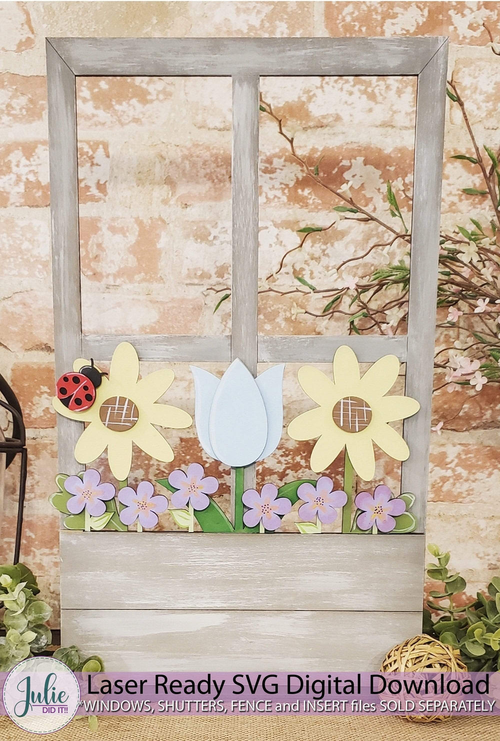 Julie Did It Studios window box SVG Farmhouse Window Box Shelf Sitter