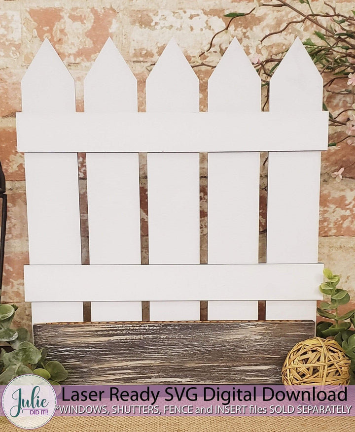 Julie Did It Studios window box SVG Fence Box Shelf Sitter