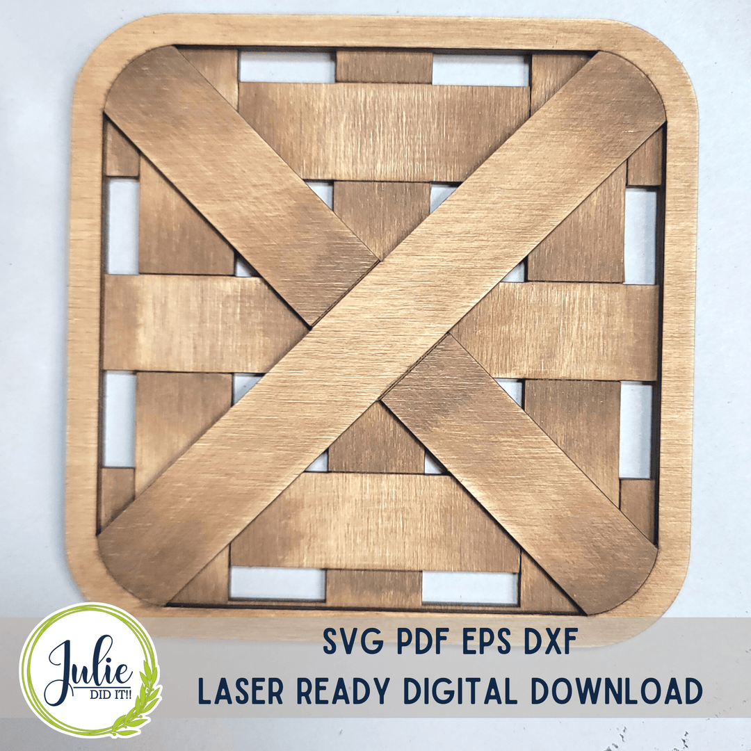 Julie Did It Studios Woven Basket - Paint It with Julie Tutorial File
