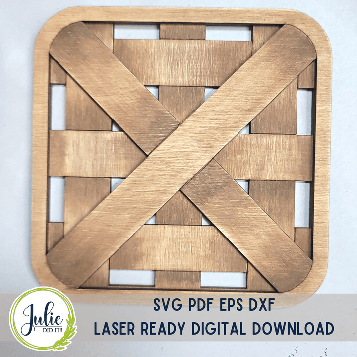 Julie Did It Studios Woven Basket - Paint It with Julie Tutorial File