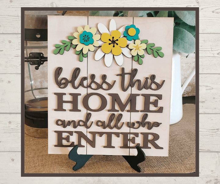 Julie Did It Studios "You Be the Maker" Box Kit - Bless This Home Sign - An April 2021 SVG Subscription Lounge Exclusive File