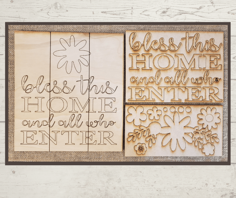 Julie Did It Studios "You Be the Maker" Box Kit - Bless This Home Sign - An April 2021 SVG Subscription Lounge Exclusive File