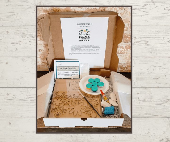 Julie Did It Studios "You Be the Maker" Box Kit - Bless This Home Sign - An April 2021 SVG Subscription Lounge Exclusive File