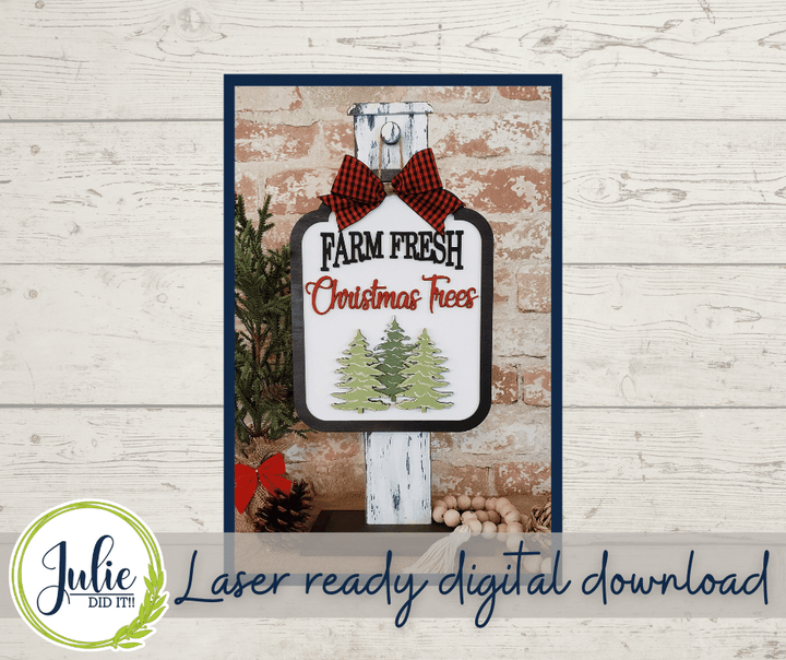 Julie Did It Studios "You Be the Maker" Box Kit - Farm Fresh Christmas Trees- A November 2021 SVG Subscription Lounge Exclusive File