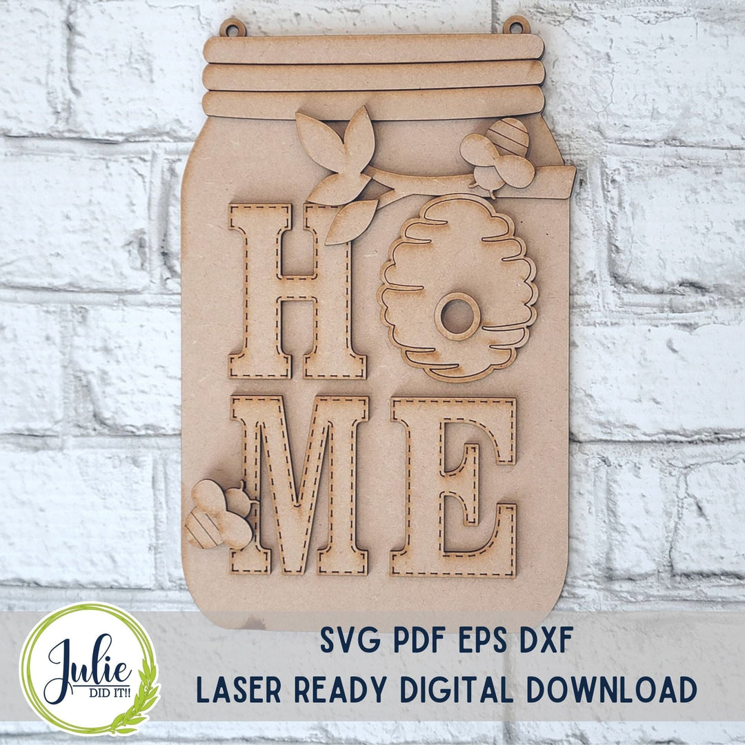 Julie Did It Studios "You Be the Maker" Box Kit - Home Beehive Sign - A March 2023 Design Studio Membership Exclusive File