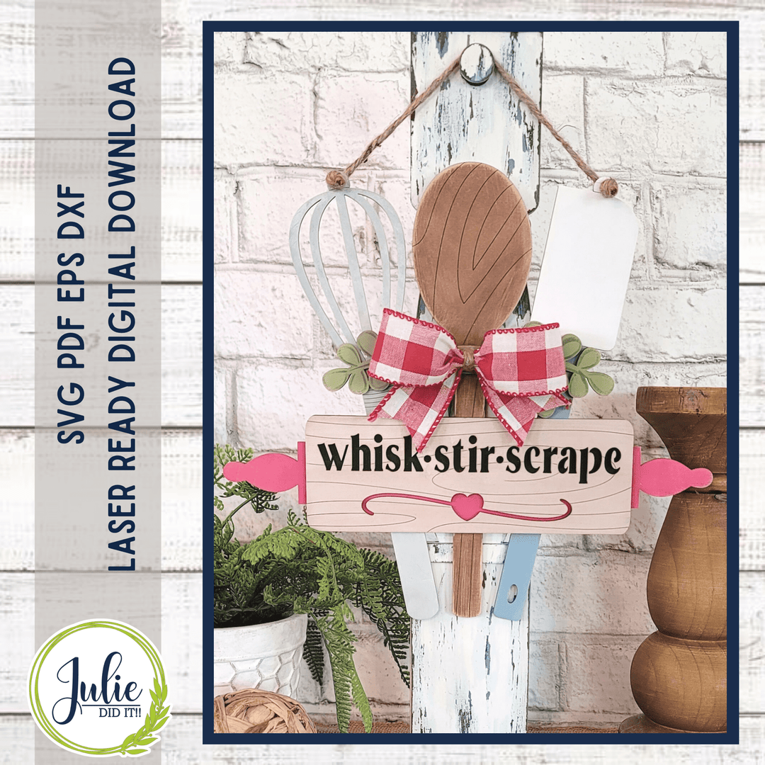 Julie Did It Studios "You Be the Maker" Box Kit - Whisk, Stir, Scrape - An October 2022 Design Studio Membership Exclusive File